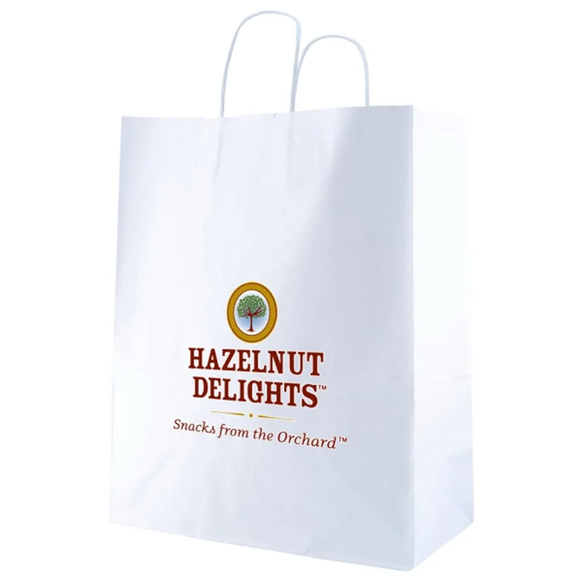 White Kraft Shopping Bag