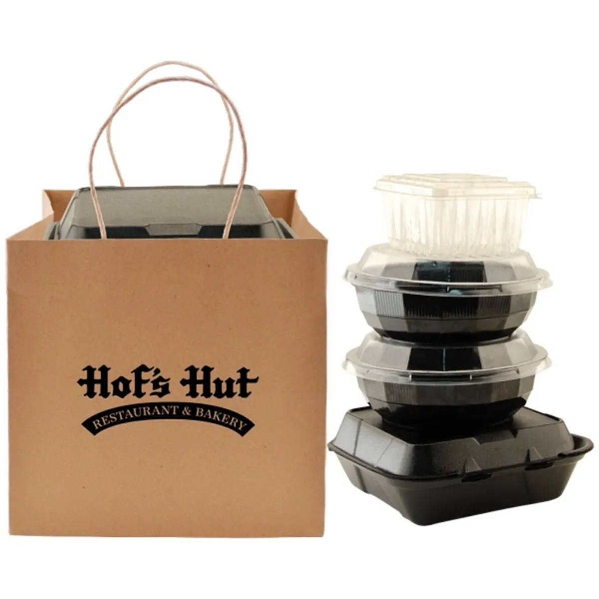 Wide Gusset Takeout Bag