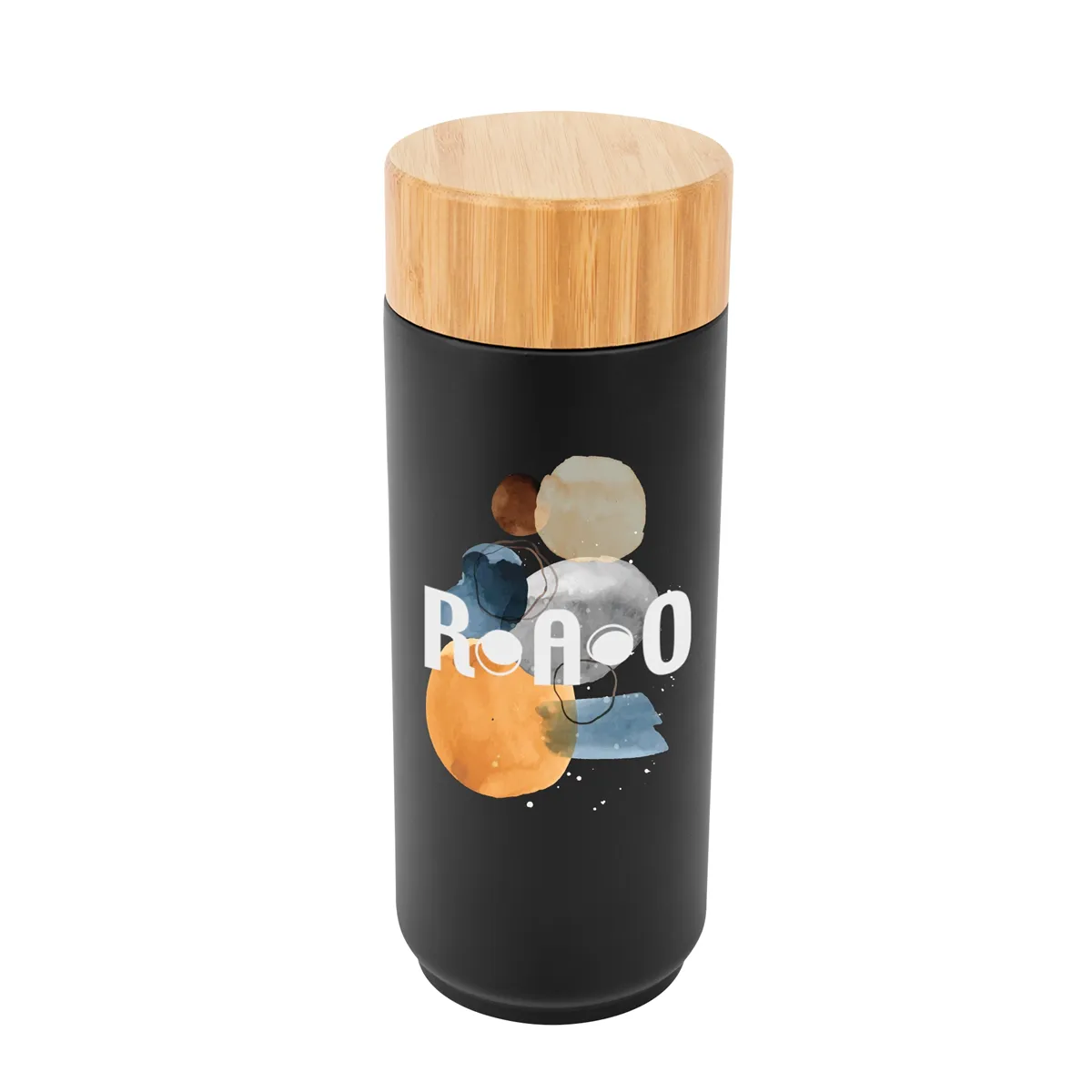 16 Oz. Stainless Steel Lexington Bottle With Bamboo Lid