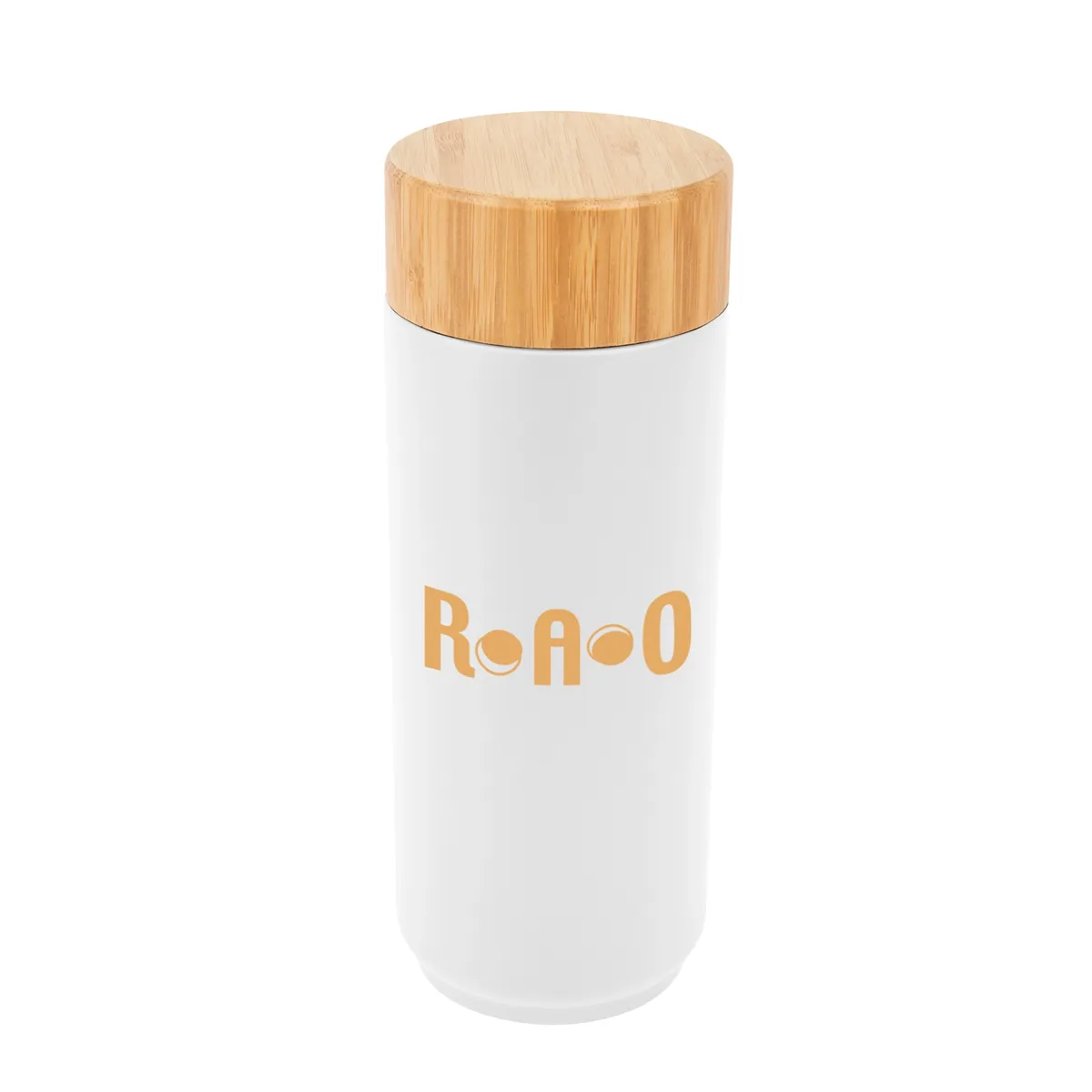 16 Oz. Stainless Steel Lexington Bottle With Bamboo Lid