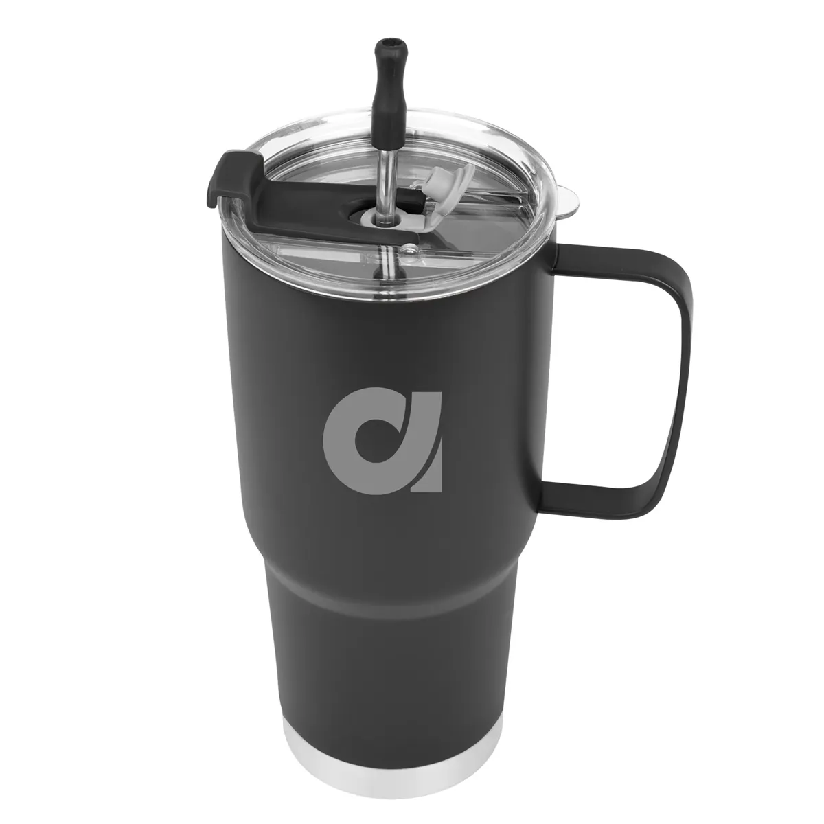 30 Oz. Lisbon Stainless Steel Tumbler With Straw