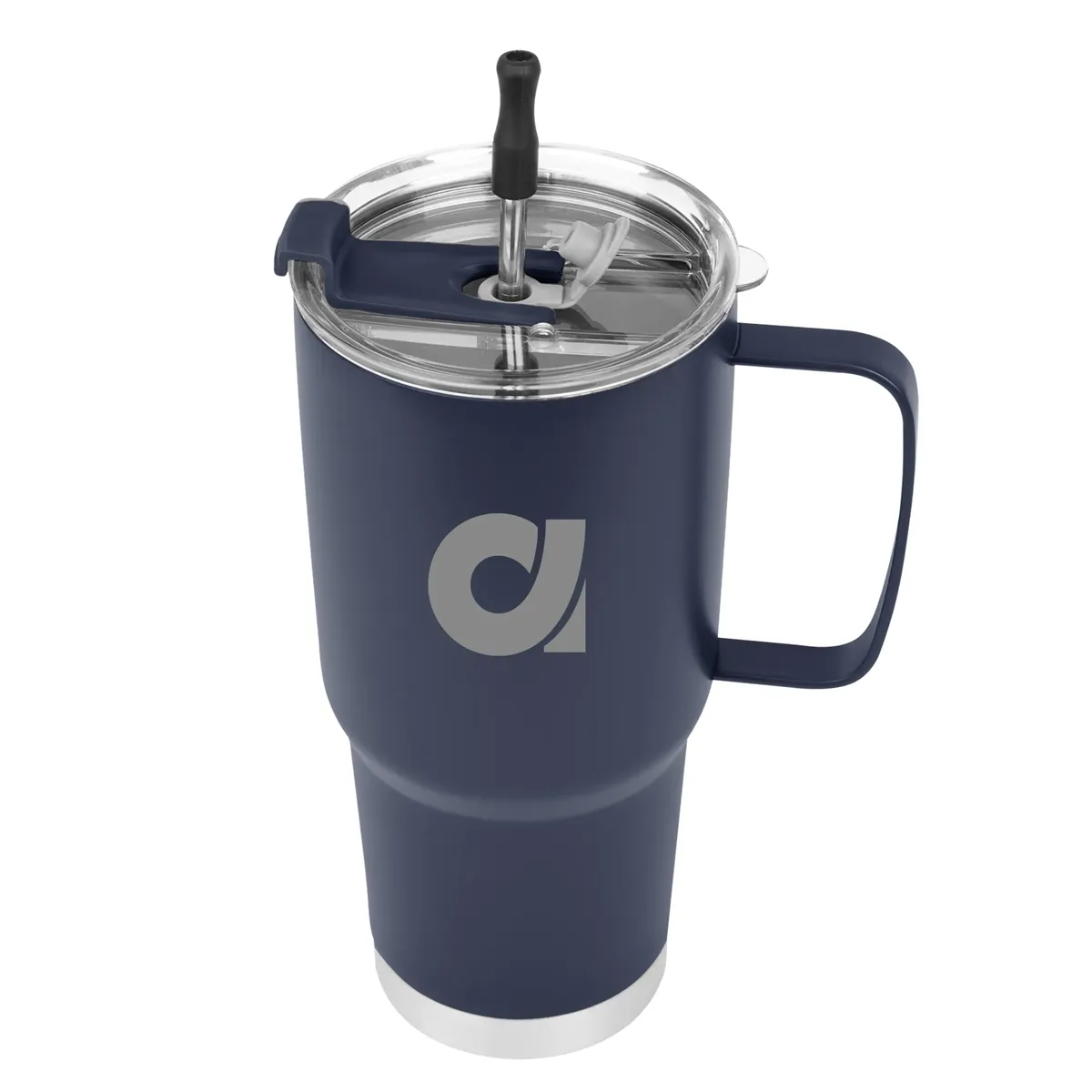 30 Oz. Lisbon Stainless Steel Tumbler With Straw