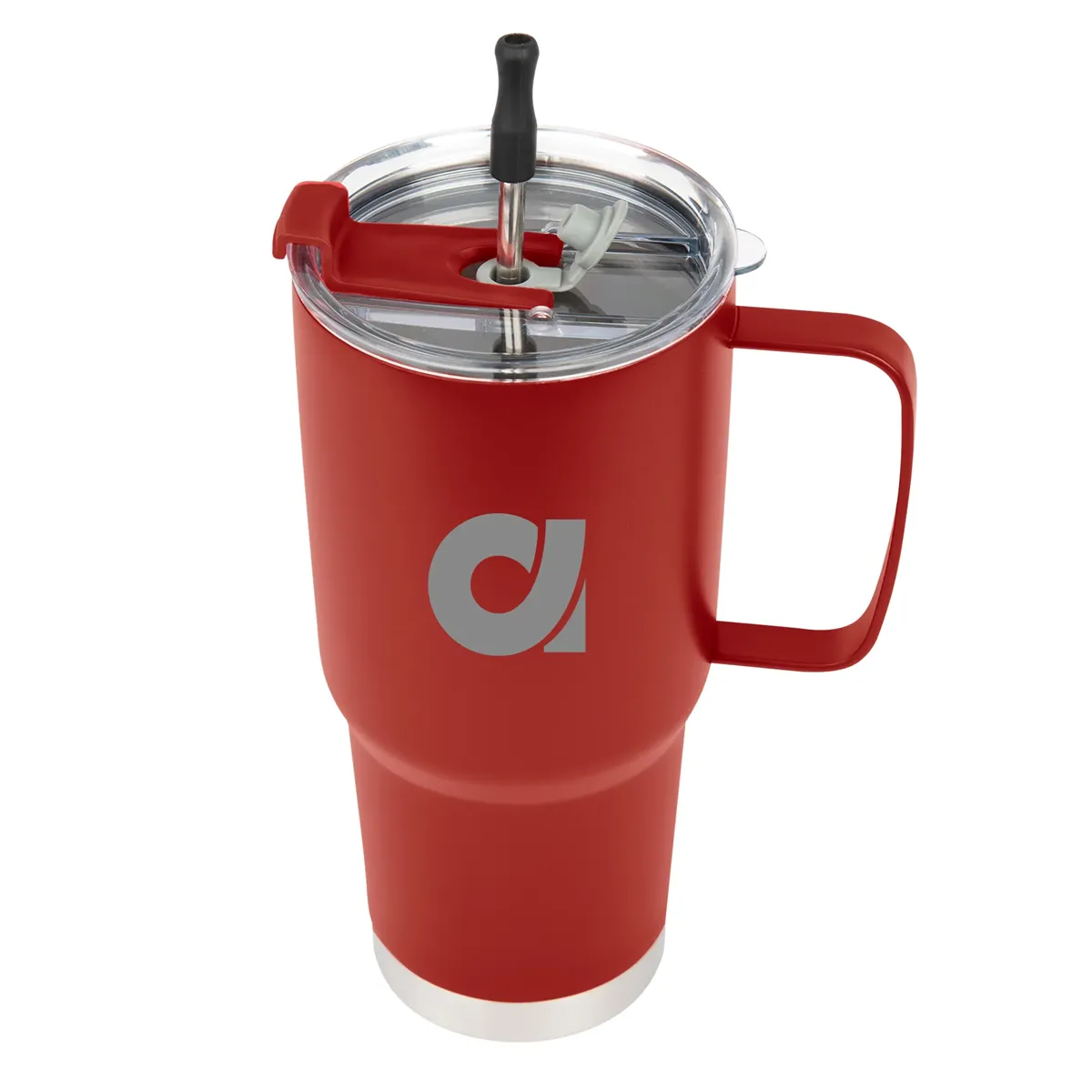 30 Oz. Lisbon Stainless Steel Tumbler With Straw