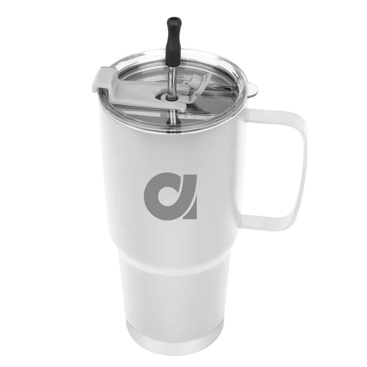 30 Oz. Lisbon Stainless Steel Tumbler With Straw