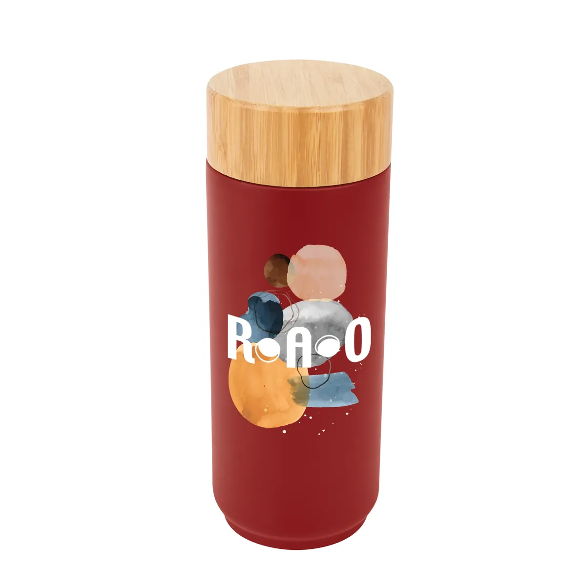 16 Oz. Stainless Steel Lexington Bottle With Bamboo Lid