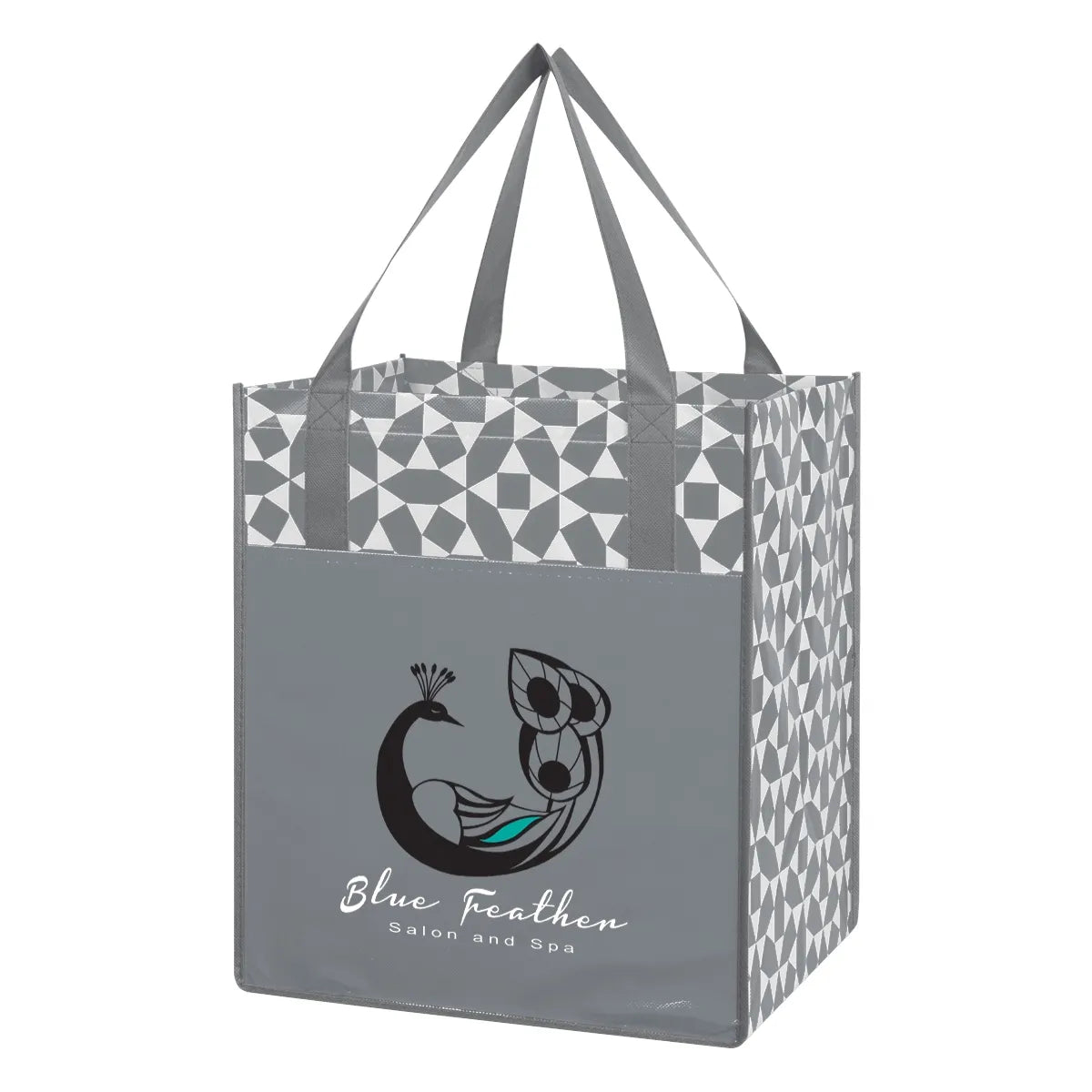 Non-Woven Geometric Shopping Tote Bag