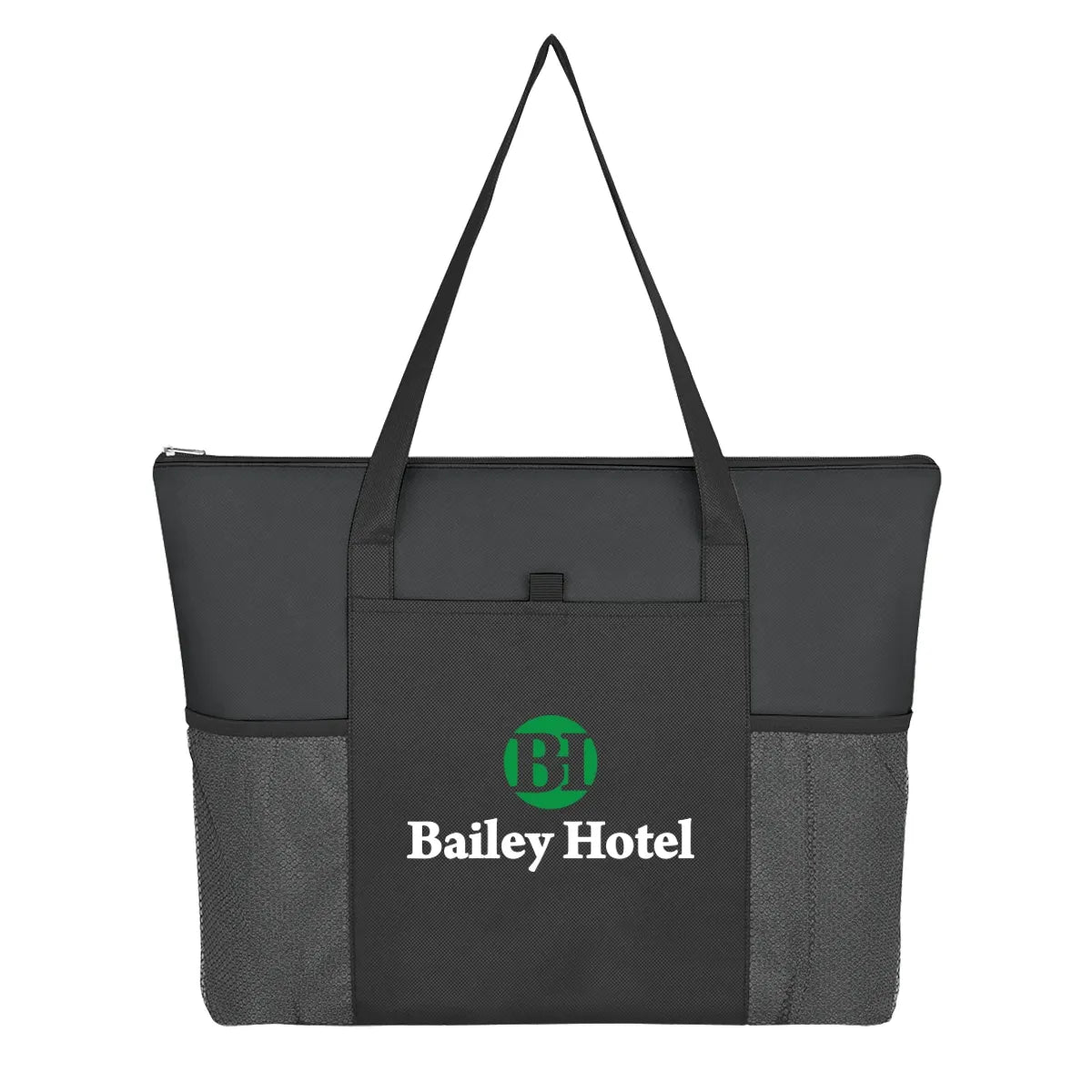 Non-Woven Voyager Zippered Tote Bag