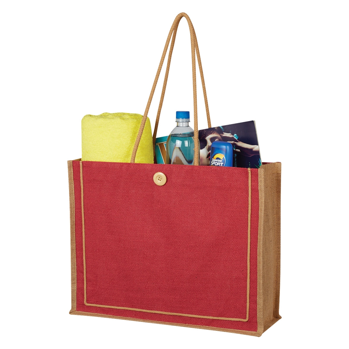 Paradise Jute Tote Bag