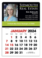 Full Color Stick Up English Grid 2024 Calendar