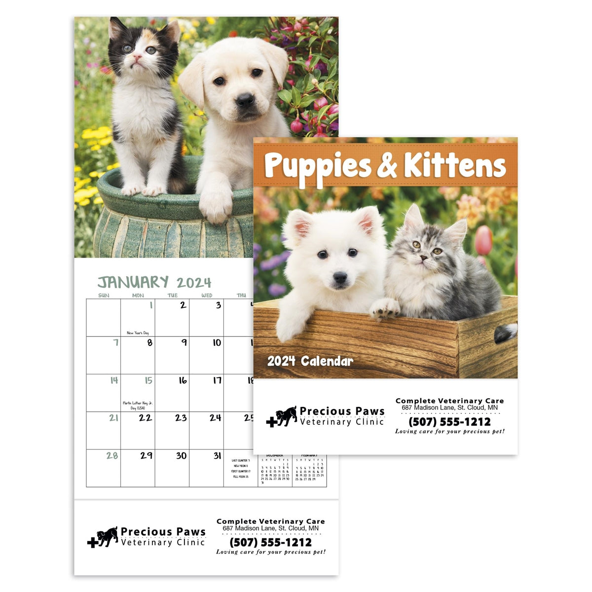 Puppies & Kittens Mini 2024 Appointment Calendar