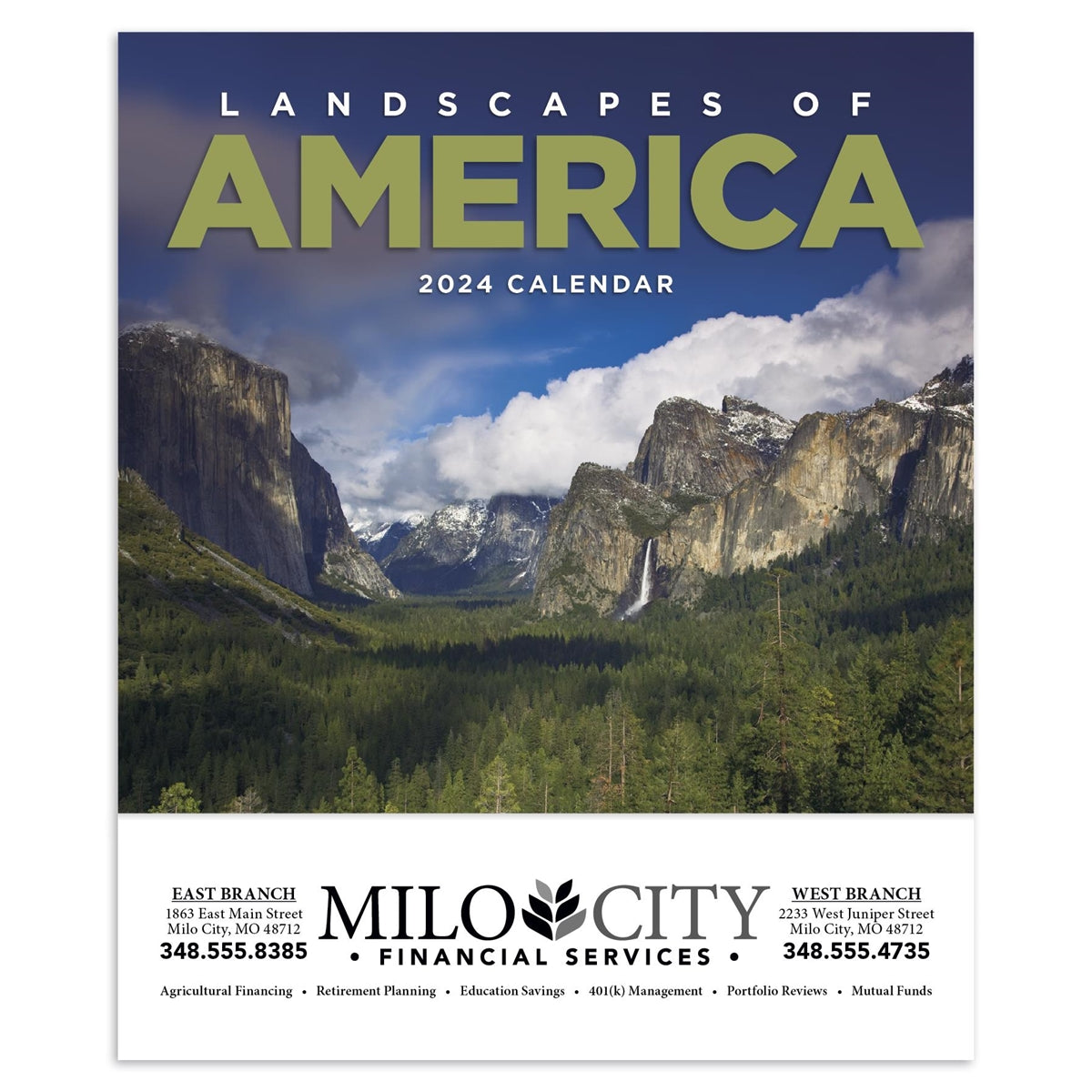 Landscapes of America Mini 2024 Appointment Calendar