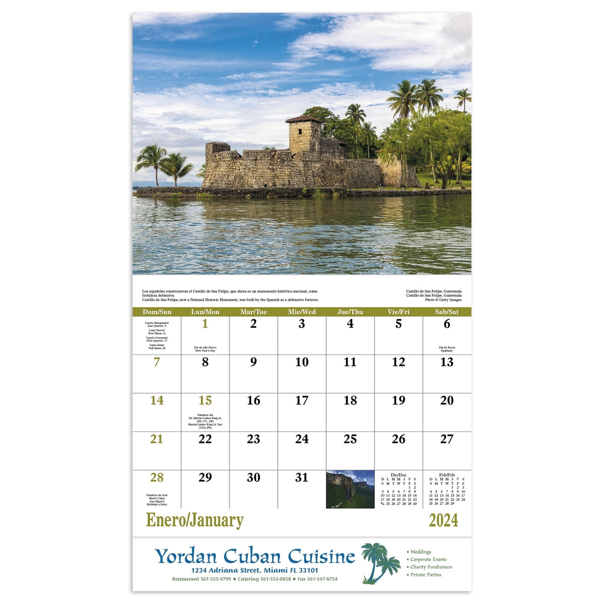 Stapled Latin America Scenic 2024 Appointment Calendar