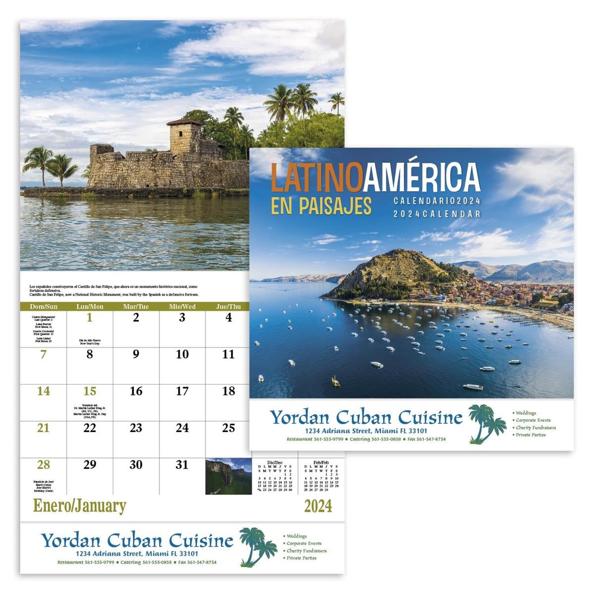 Stapled Latin America Scenic 2024 Appointment Calendar