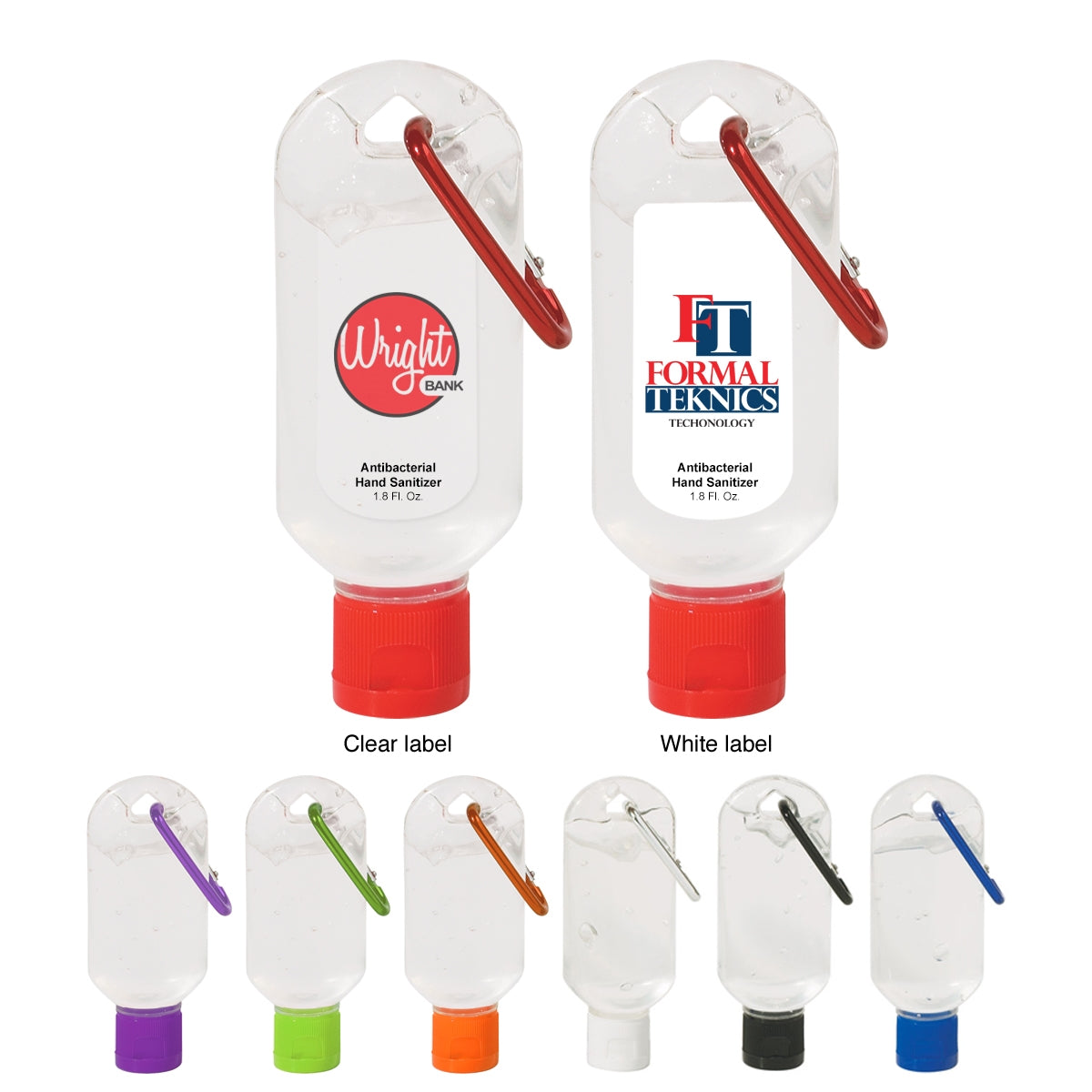 1.8 Oz. Hand Sanitizer with Carabiner