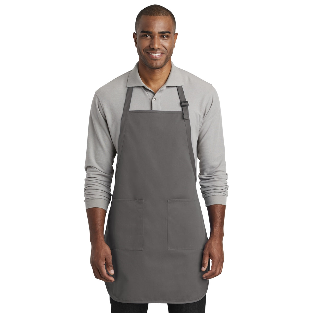 Port Authority Full-Length Two-Pocket Bib Apron