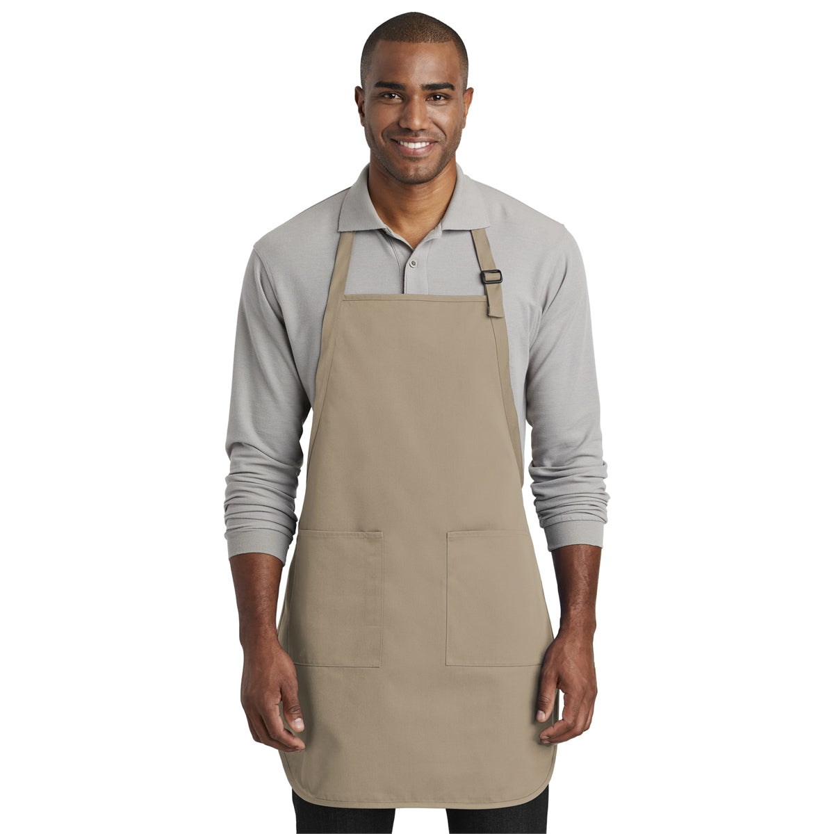 Port Authority Full-Length Two-Pocket Bib Apron
