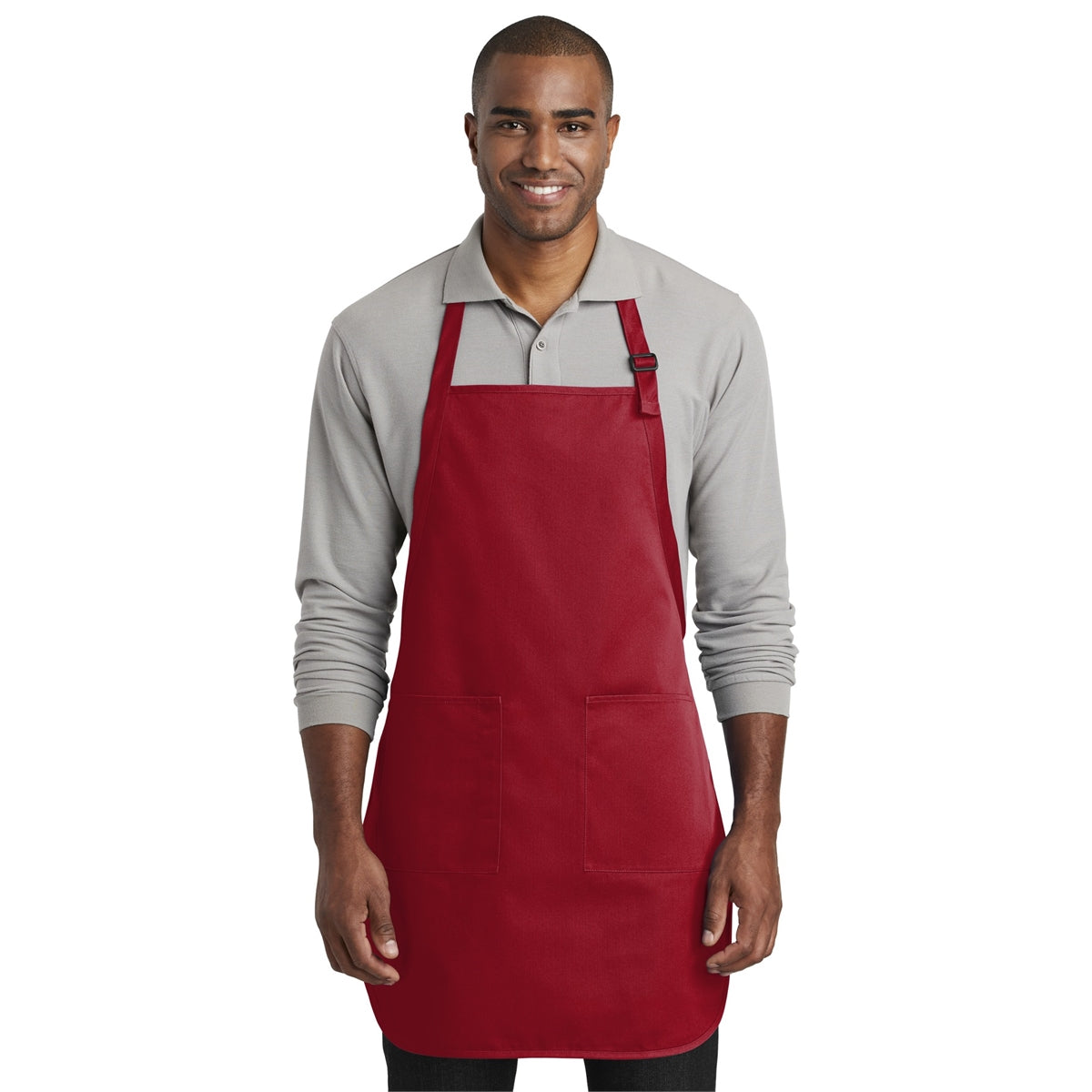 Port Authority Full-Length Two-Pocket Bib Apron
