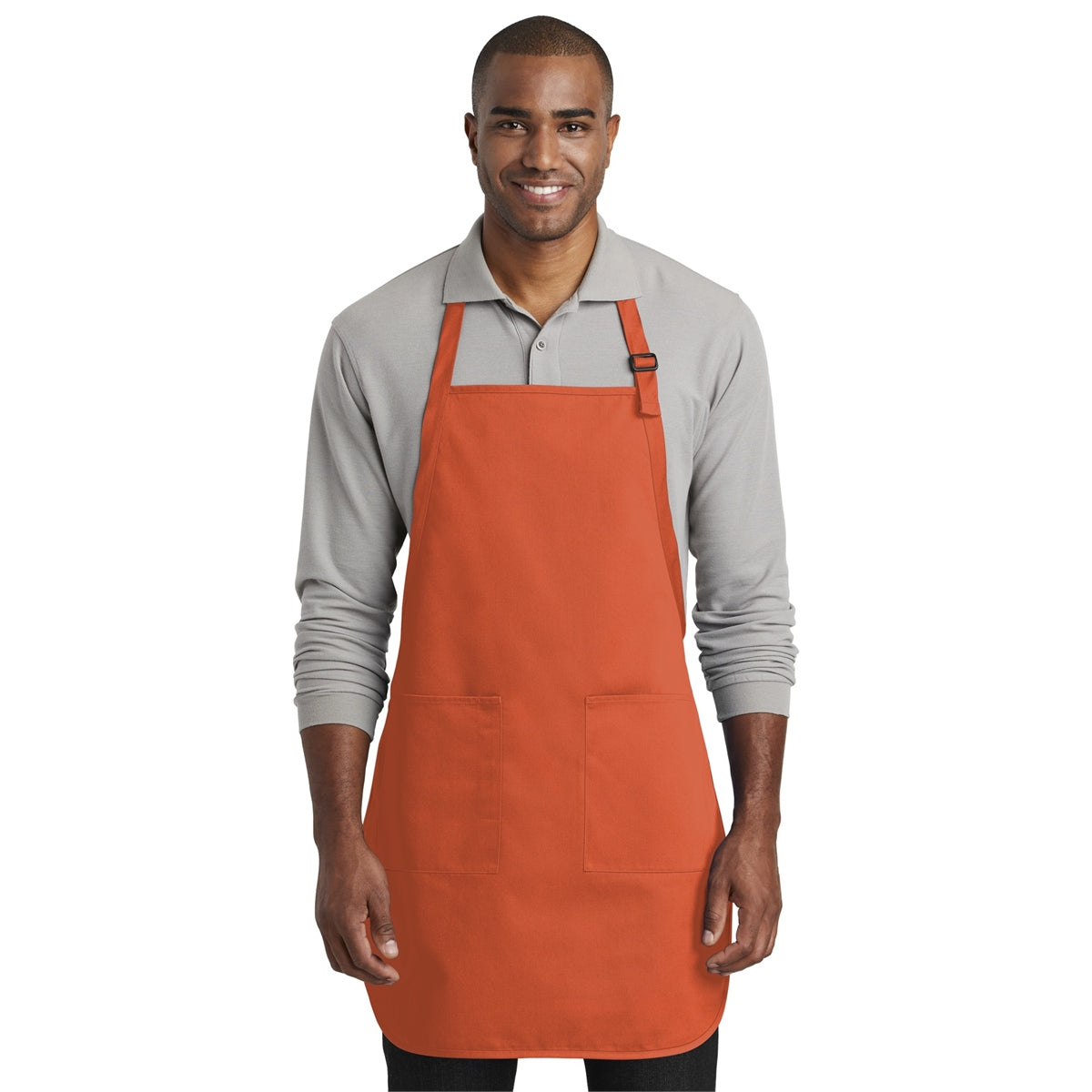 Port Authority Full-Length Two-Pocket Bib Apron