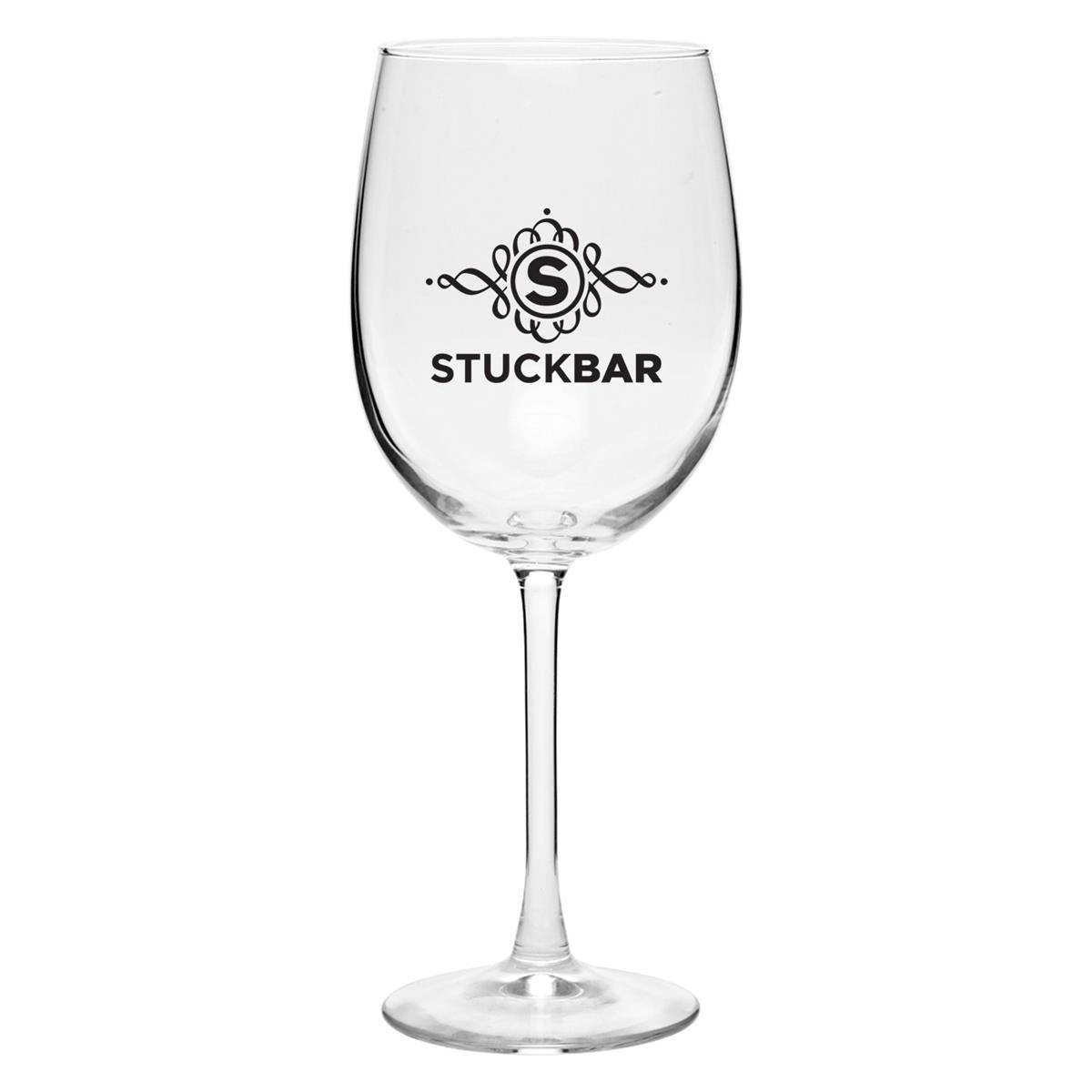 19 oz. ARC Cachet White Custom Etched Wine Glasses