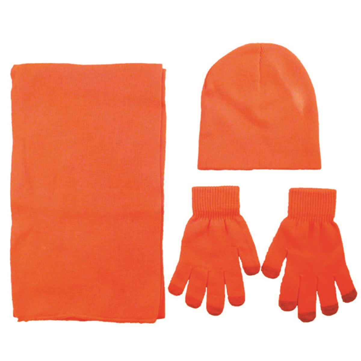 Acrylic Knit Beanie/Scarf/Gloves Set