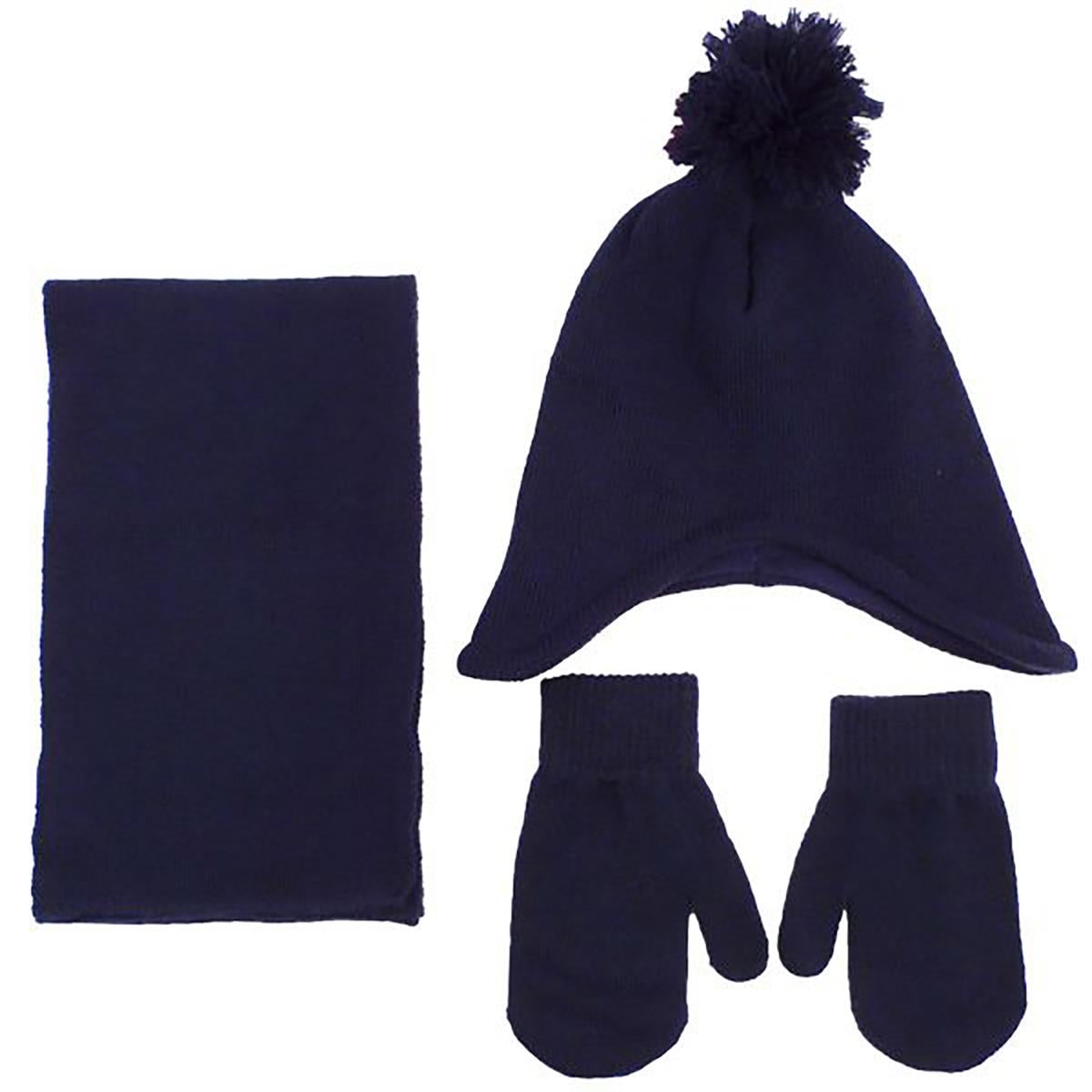 Childrens Knit Set Scarf, Beanie & Mittens