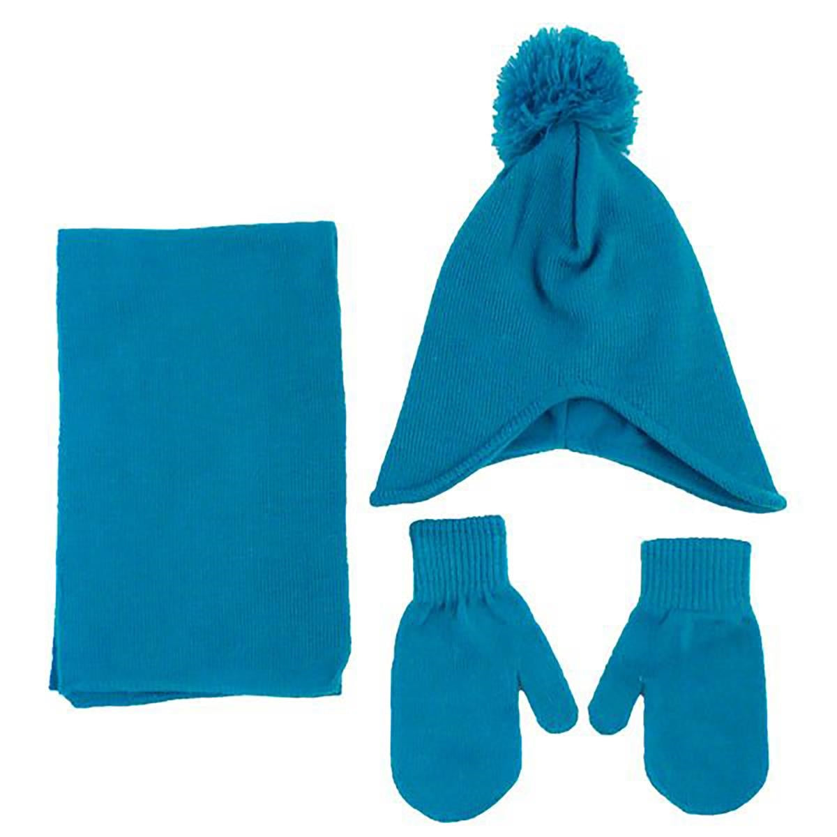 Childrens Knit Set Scarf, Beanie & Mittens