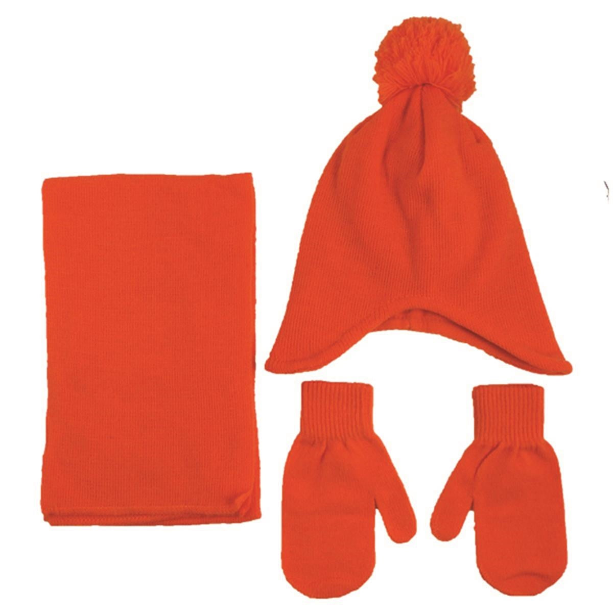 Childrens Knit Set Scarf, Beanie & Mittens