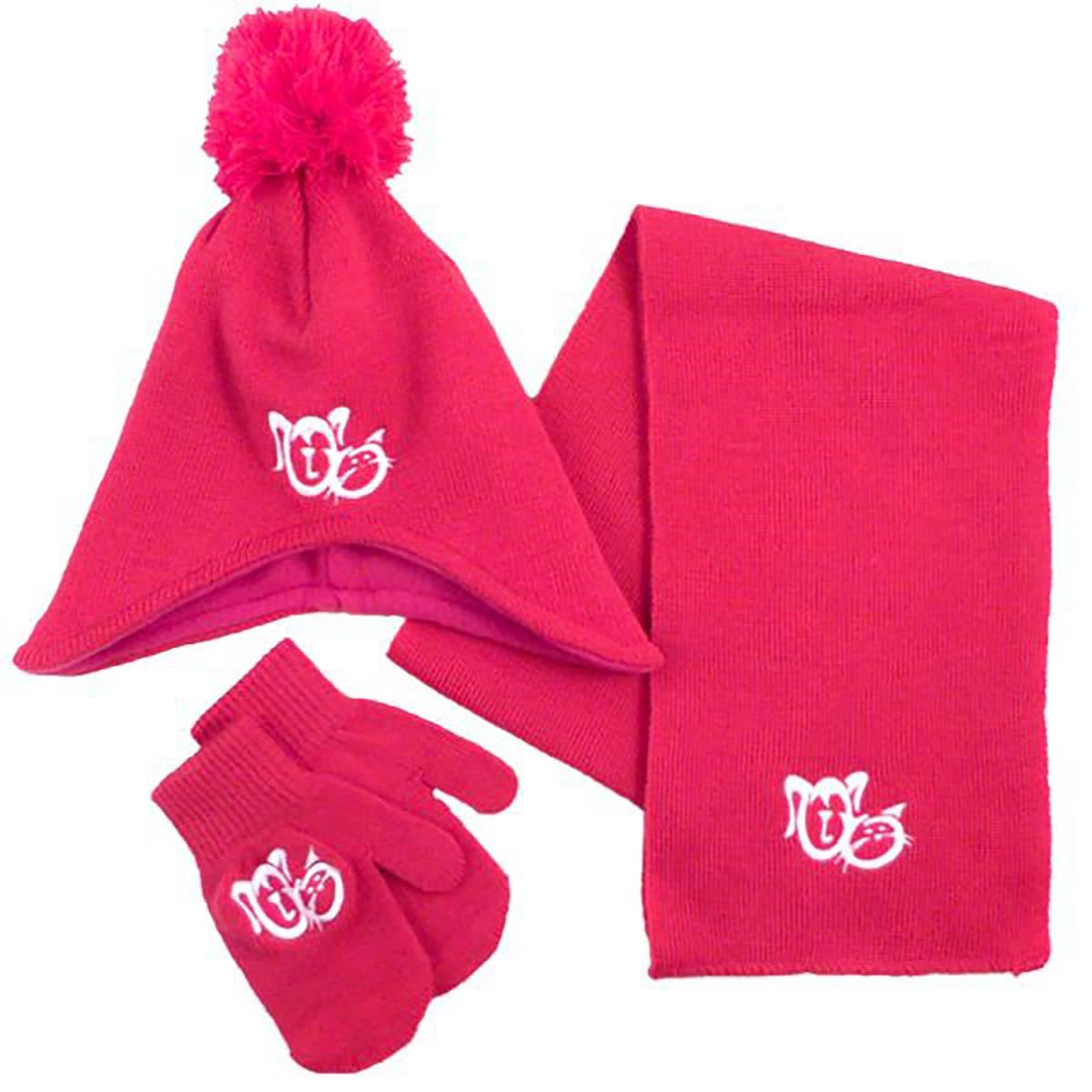 Childrens Knit Set Scarf, Beanie & Mittens