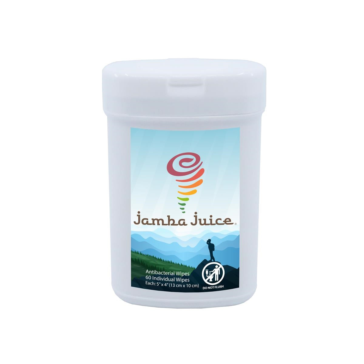 60 Individual Antibacterial Wet Tek-Wipes