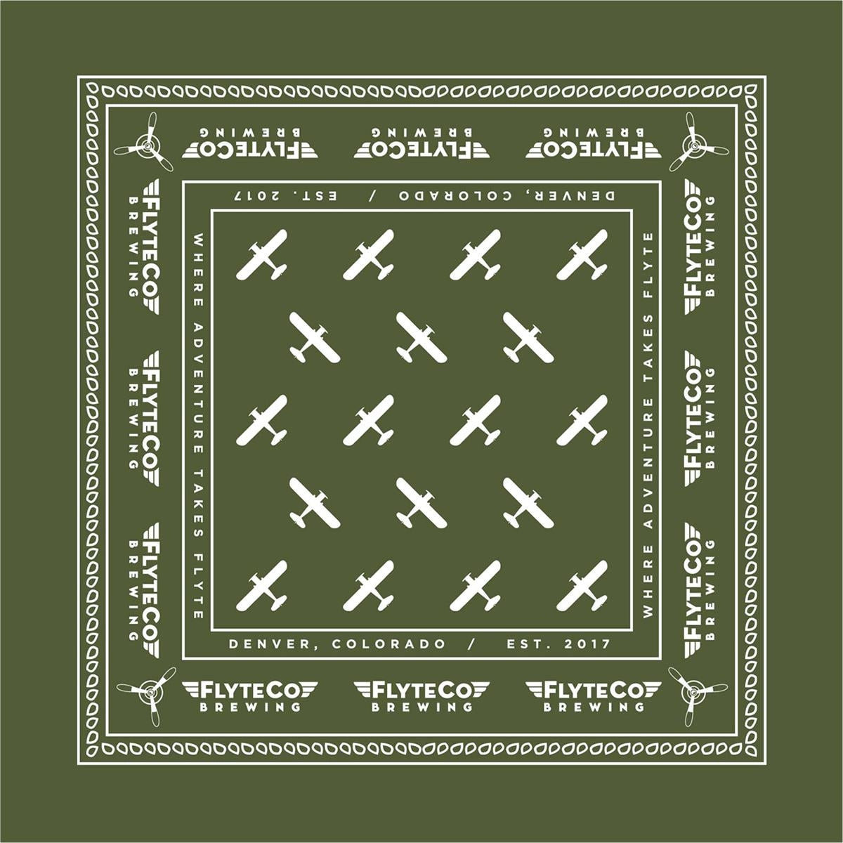 USA Made Solid Stock Colors Bandana