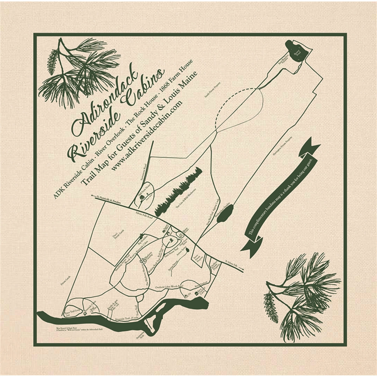 USA Made Solid Stock Colors Bandana