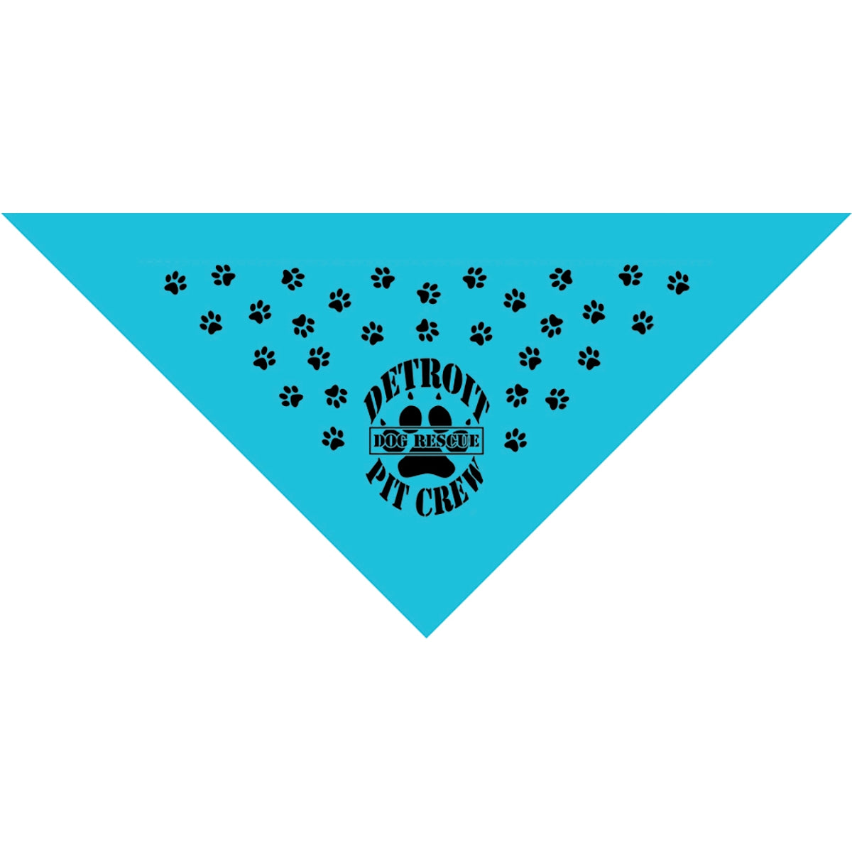 Med - Large Solid Triangle Bandanna - Made in the USA