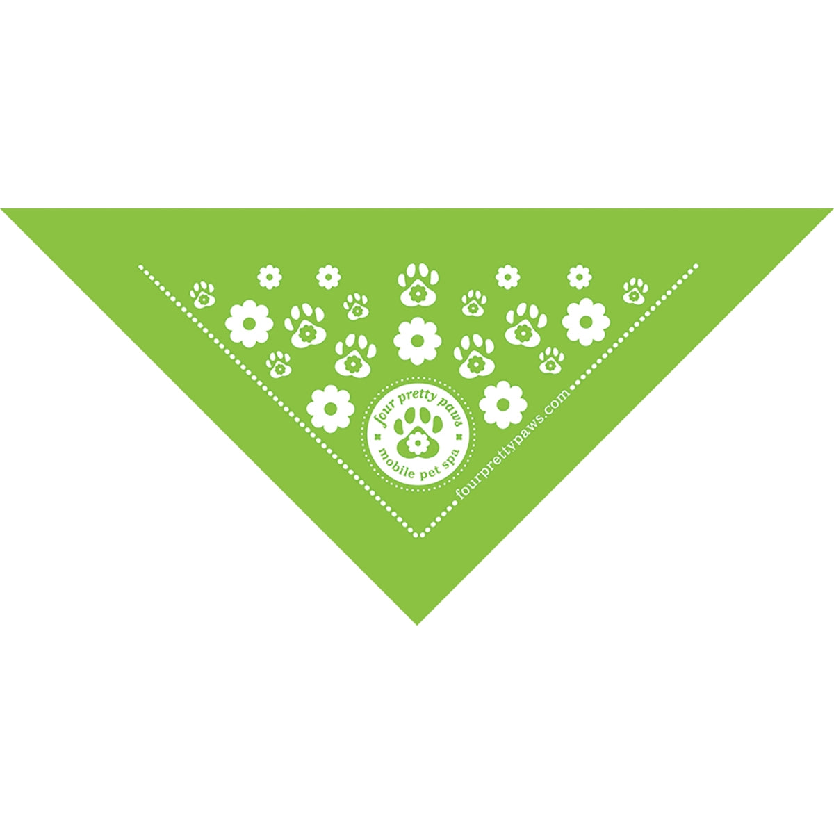 Med - Large Solid Triangle Bandanna - Made in the USA