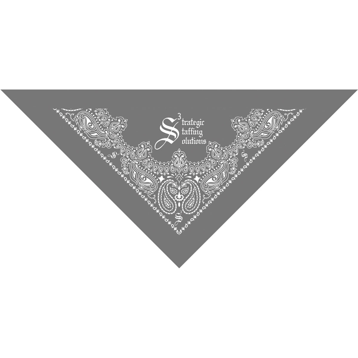 Med - Large Solid Triangle Bandanna - Made in the USA