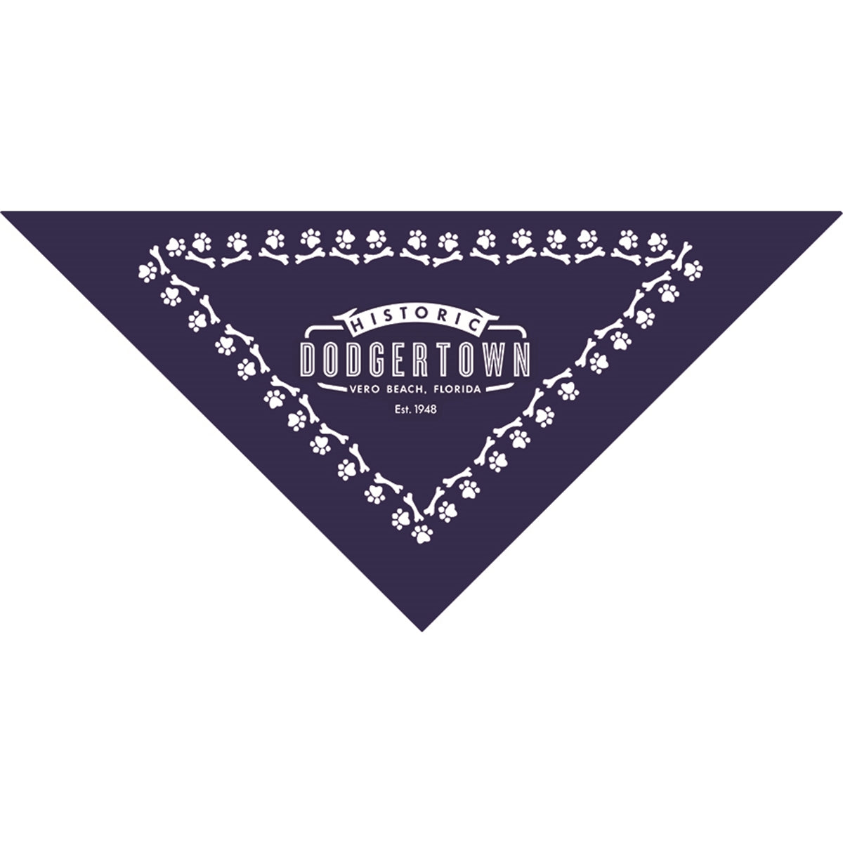 Med - Large Solid Triangle Bandanna - Made in the USA
