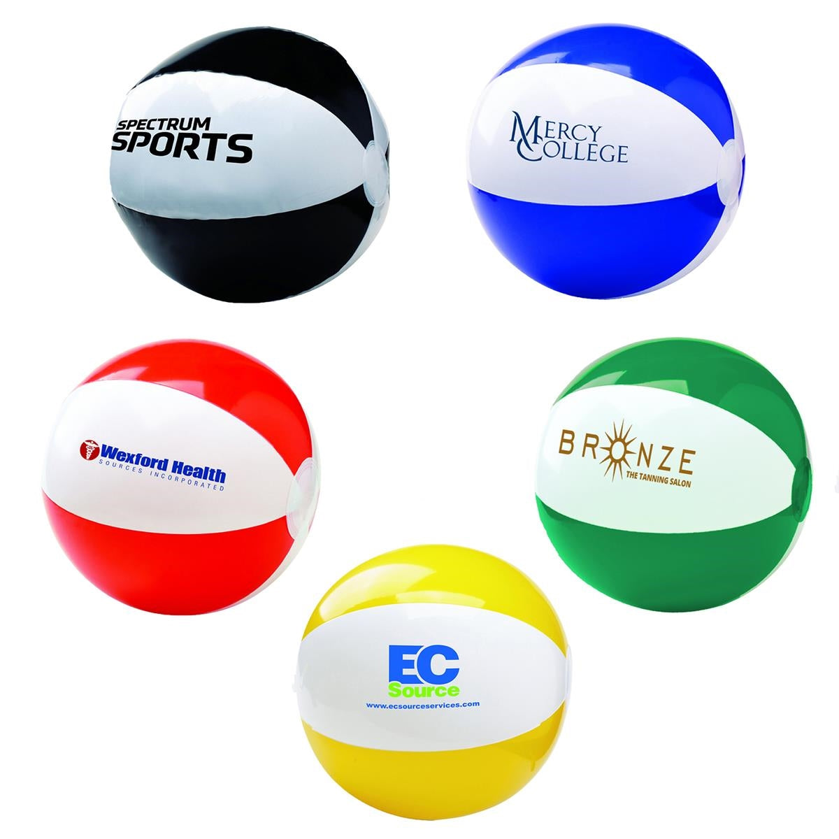 6" Two-Tone Beach Ball