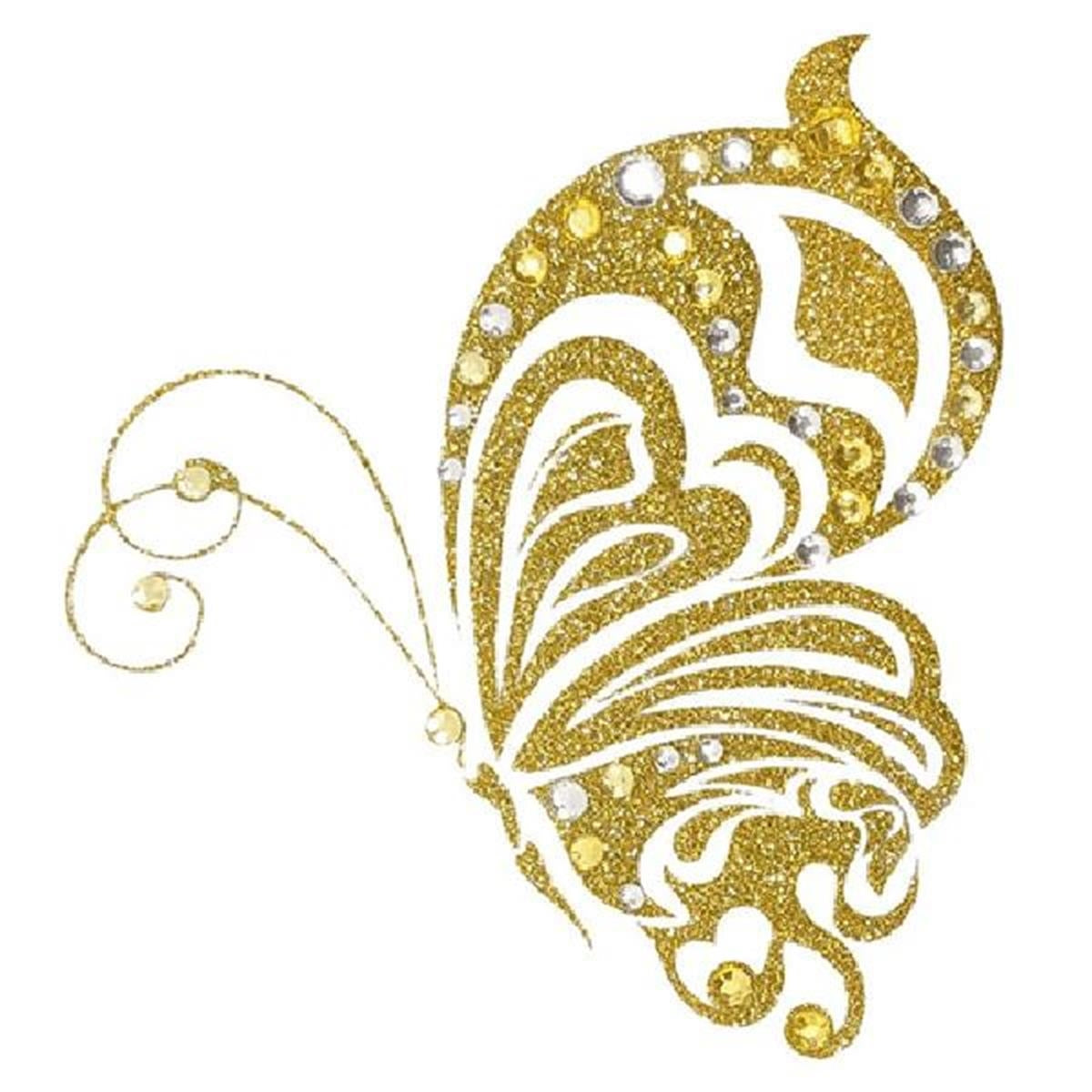 Glitter Temporary Tattoos - 3" x 3"