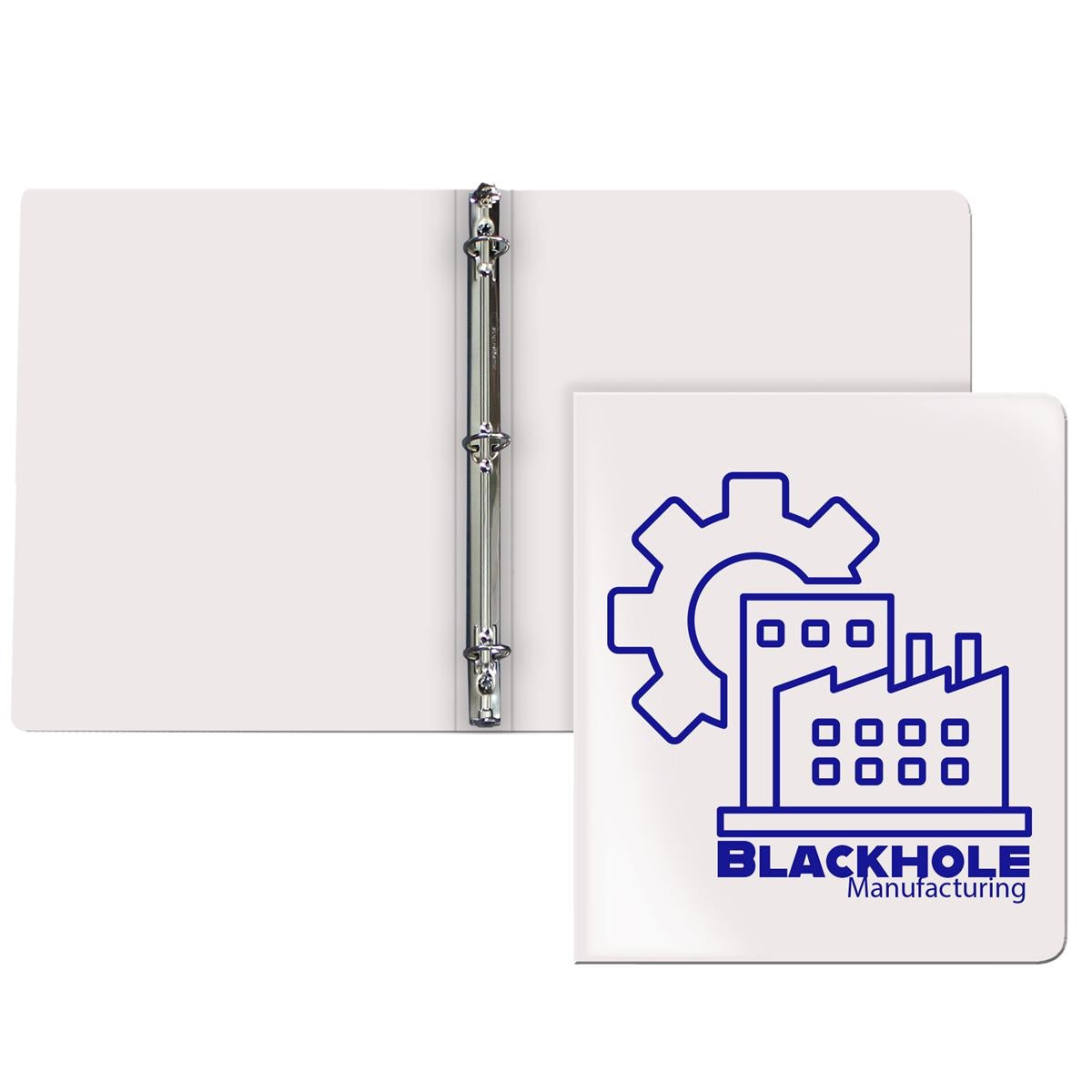 1/2" Round Three Ring Poly Binde