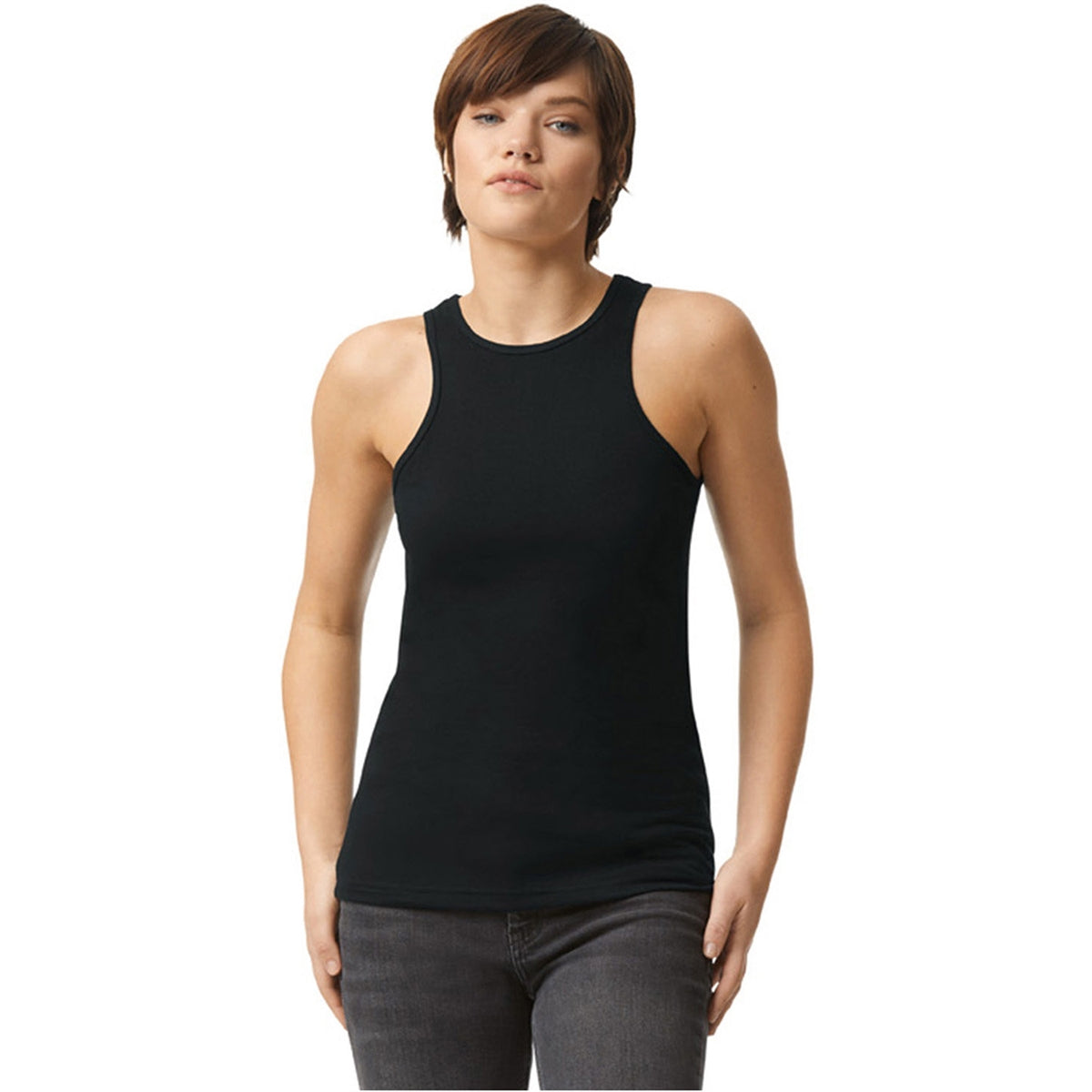 Ladies' CVC Racerneck Tank