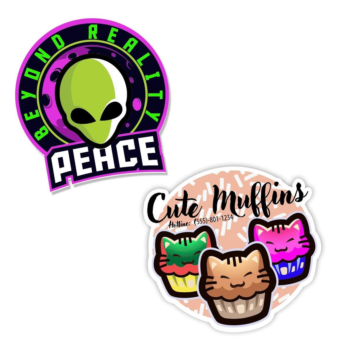 Die Cut Water Resistant Stickers