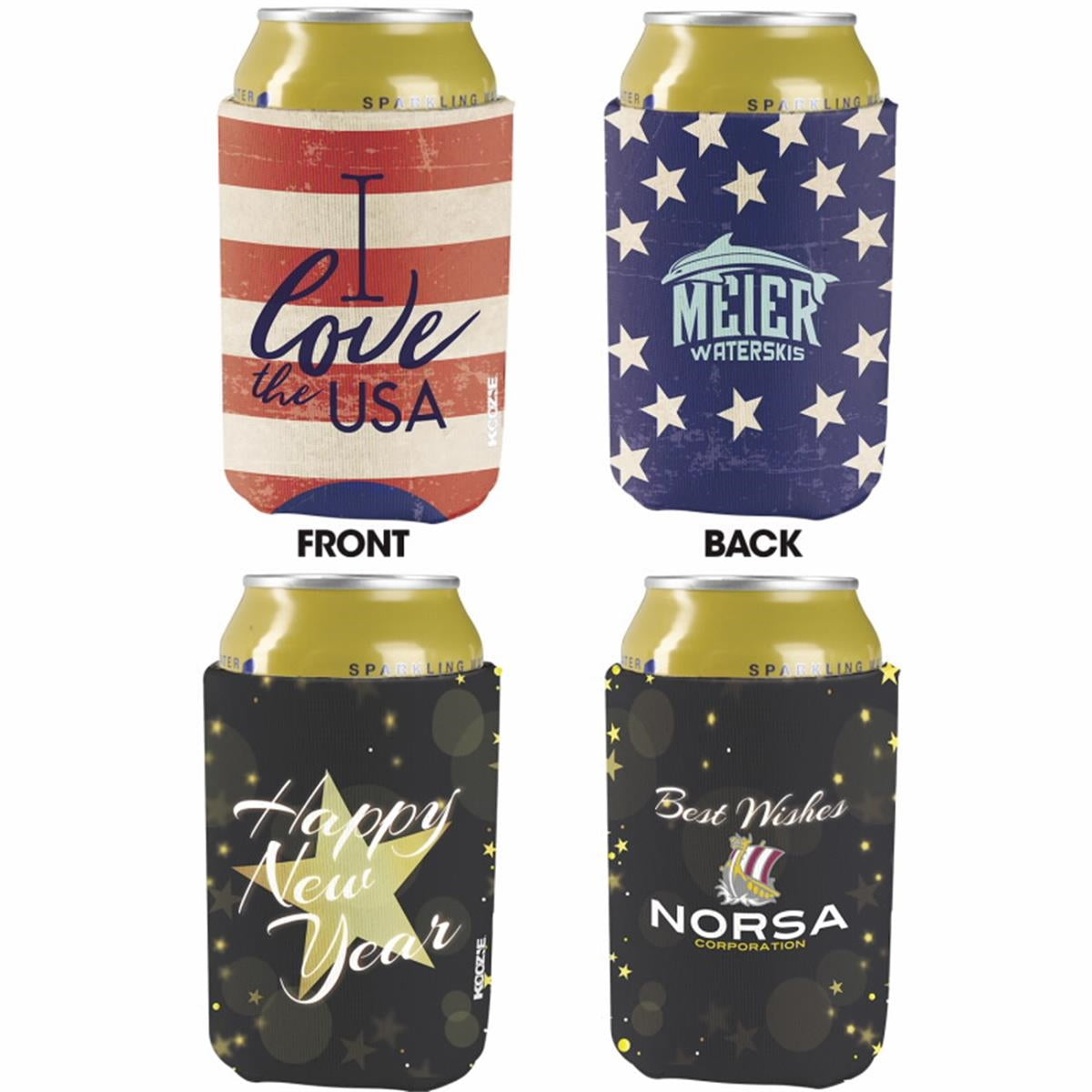 Koozie britePix Holiday Can Kooler
