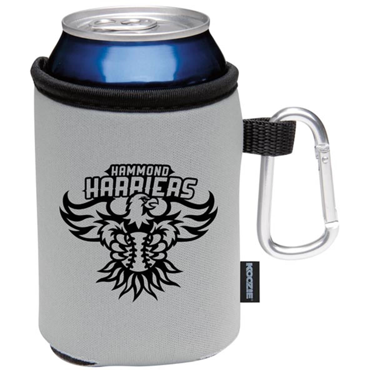 Collapsible Koozie Can Kooler with Carabiner