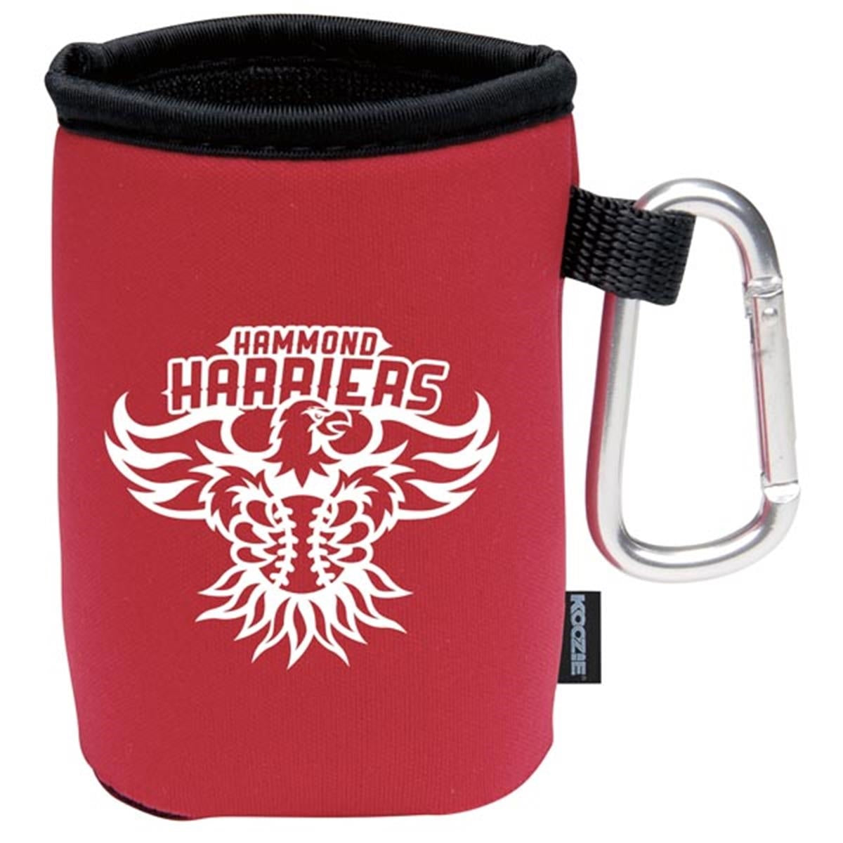 Collapsible Koozie Can Kooler with Carabiner