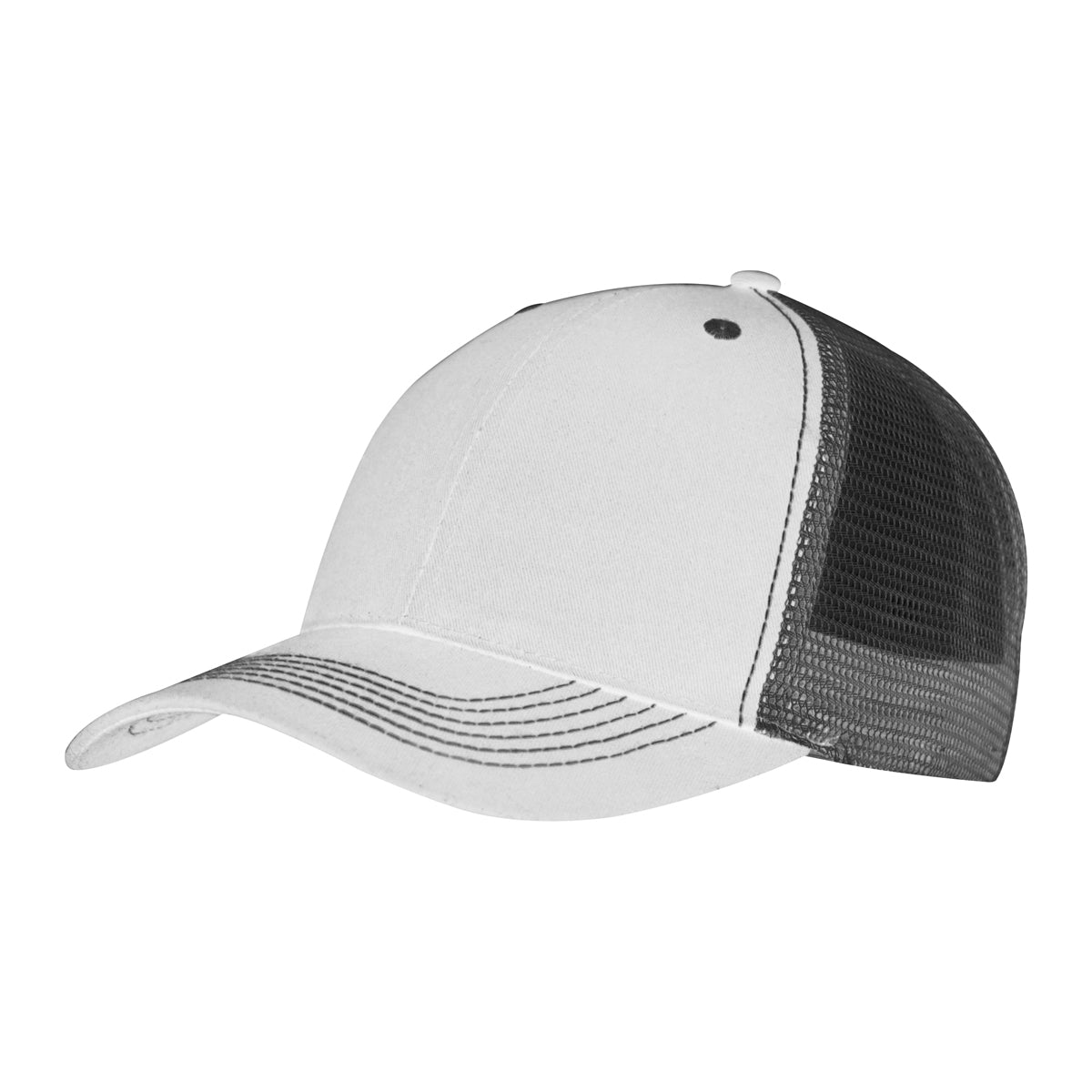 Color Accent Mesh Snapback Cap