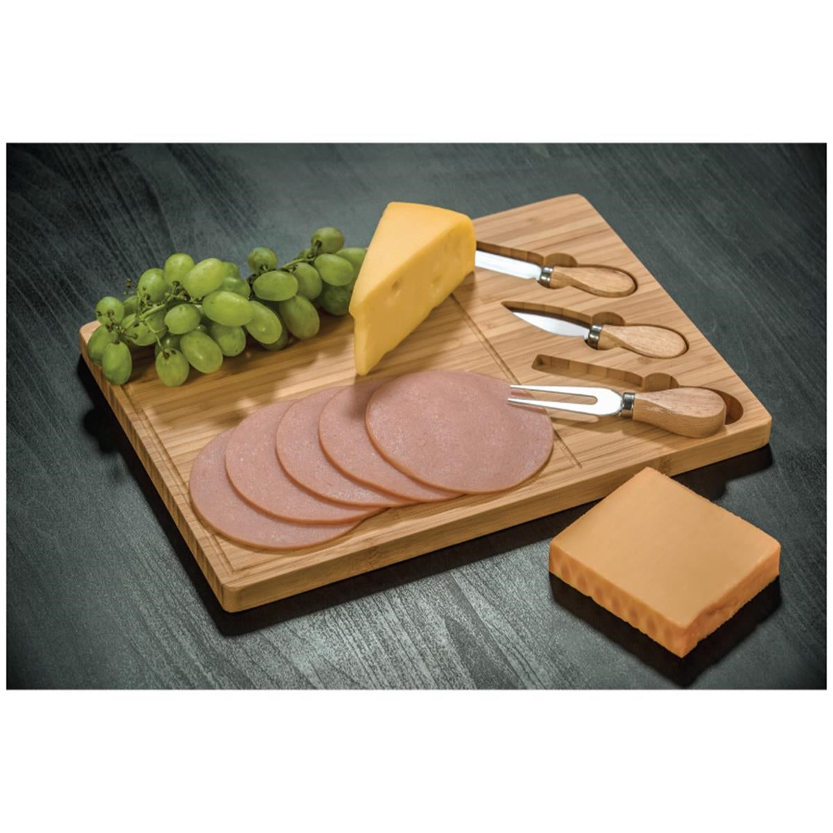 Astor Bamboo Cheese Board Knife Set