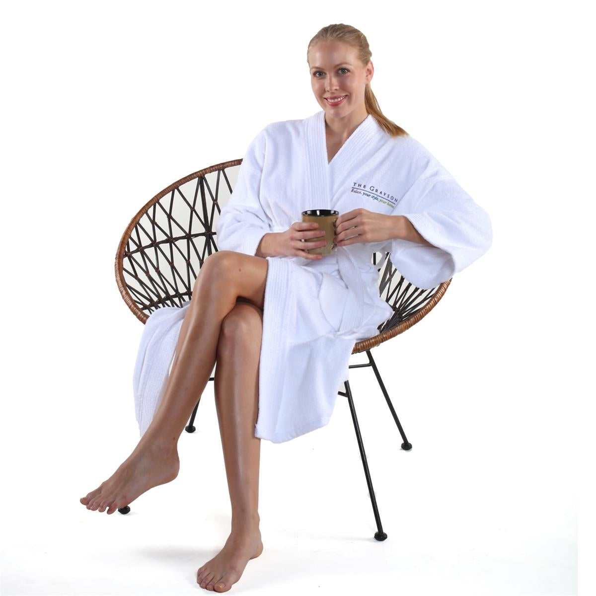 Premium Velour, 48" Terry, Spa Kimono Robe