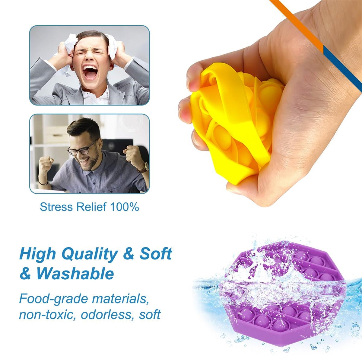 Luminous Round Push Pop Bubble