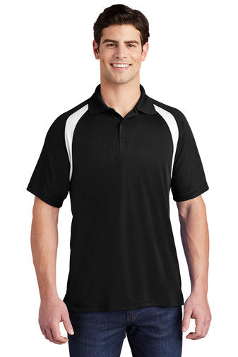 Sport-Tek Dry Zone Colorblock Raglan Polo.