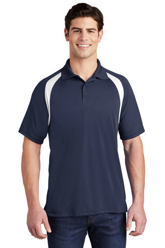 Sport-Tek Dry Zone Colorblock Raglan Polo.
