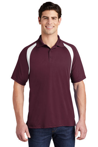 Sport-Tek Dry Zone Colorblock Raglan Polo.